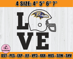 Ravens Embroidery, NFL Ravens Embroidery, NFL Machine Embroidery Digital, 4 sizes Machine Emb Files - 09 Martin