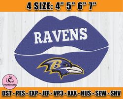 Ravens Embroidery, NFL Ravens Embroidery, NFL Machine Embroidery Digital, 4 sizes Machine Emb Files -10 Martin