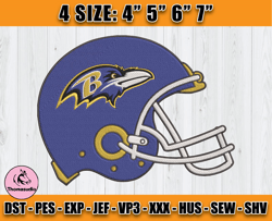 Ravens Embroidery, NFL Ravens Embroidery, NFL Machine Embroidery Digital, 4 sizes Machine Emb Files -14-Thomas
