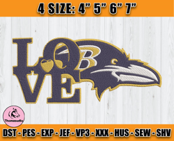 Ravens Embroidery, NFL Ravens Embroidery, NFL Machine Embroidery Digital, 4 sizes Machine Emb Files -20-Thomas