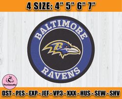 Ravens Embroidery, NFL Ravens Embroidery, NFL Machine Embroidery Digital, 4 sizes Machine Emb Files -25-Thomas