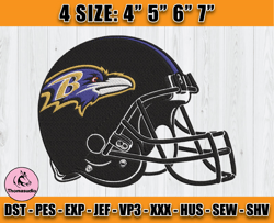 Ravens Embroidery, NFL Ravens Embroidery, NFL Machine Embroidery Digital, 4 sizes Machine Emb Files -27-Thomas