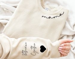 Custom Mama with Kid Name Svg Design, Mom Svg. Mom Gift, Custom Design SVG, Silhouette