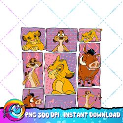 Disney Lion King Group Squares PNG Download