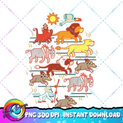Disney Lion King Stampede Cave Painting Graphic PNG Download PNG Download