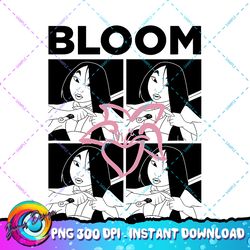 Disney Mulan Mulan Black & White Box Up Bloom PNG Download