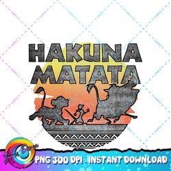 Disney The Lion King Hakuna Matata Silhouettes PNG Download