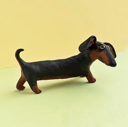dachshund funny figurine handmade tabletop ornament