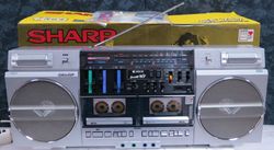 Sharp GF-757 Rare Vintage Stereo Cassette Recorder BoomBox The Searcher-W Original Japanese Best Condition Full Set
