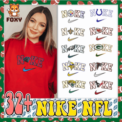 NFL All Team Embroidery Bundle, NIKE NFL Embroidery Designs. NFL Logo Team Design, NFL Champion League, Instant Download