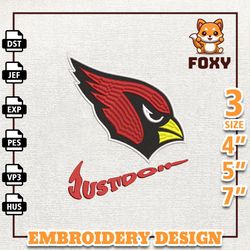 NFL Arizona Cardinals, Nike NFL Embroidery Design, NFL Football Team Embroidery Design, Nike Embroidery Design
