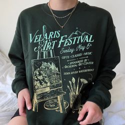 Velaris Art Festival Sweatshirt | ACOTAR Night Court Licensed SJM Merch Feyre Archeron Nesta Rhysand Cassian Bookish