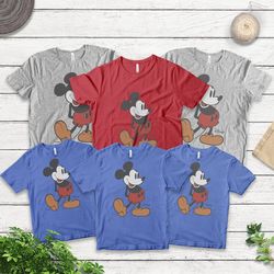 Disney Classic Mickey Mouse Pose Shirt, Mickey Shirt, Disneyland Holiday Vacation Shirt, Disney Retro Tee