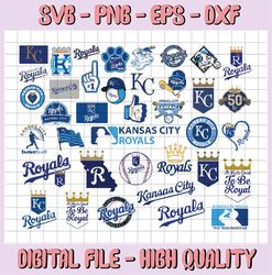 37 Files Kansas City Royals svg, Kansas City, Royals logo, Kansas City Royals printables, MLB svg, Clipart, Instant Down