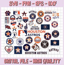 40 Files Houston Astros svg bundle, houston astros clipart, houston svg, astros svg, vector, cricut, Cut file, MLB svg,