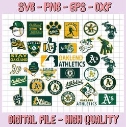 32 Files Oakland Athletics svg, Cut Files, Baseball Clipart, Cricut Oakland svg, Athletics svg, Cutting Files, MLB svg,