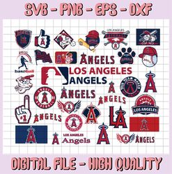 31 Files Los Angeles Angels SVG Files, Baseball Clipart, Cricut Los Angeles, Angels svg,Cutting Files, MLB svg,Clipart,