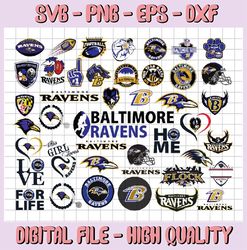 42 Files Baltimore Ravens, Baltimore Ravens svg, Baltimore Ravens clipart, Baltimore Ravens cricut, NFL teams svg, Footb