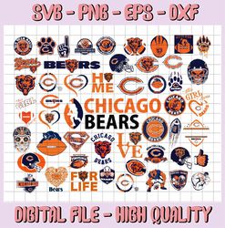 49 Files Chicago Bears, Chicago Bears svg, Chicago Bears clipart, Chicago Bears cricut, NFL teams svg, Football Teams sv
