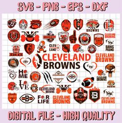 50 Files Cleveland Browns, Cleveland Browns svg, Cleveland Browns clipart, Cleveland Browns cricut, NFL teams svg, Footb