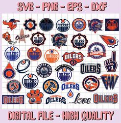 35 Files Edmonton Oilers Bundle SVG, Edmonton svg, Oilers svg, dxf, png, eps, NHL svg, NHL svg, hockey cricut, hockey sv