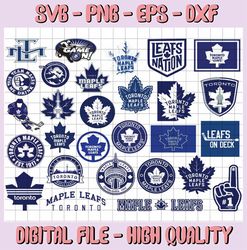 28 Files Toronto Maple Leafs Bundle Svg, Maple Leafs Svg, NHL svg, hockey cricut, Download Cut File, Clipart Cricut Expl