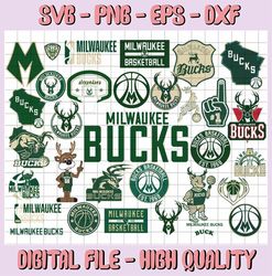 32 Files Milwaukee Bucks SVG, NBA svg,Milwaukee svg, Bucks svg, SVG NBA svg, Basketball Clipart, Svg For Cricut , Svg Fo