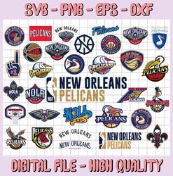 37 Files New Orleans Pelicans svg, New Orleans Bundle svg, basketball svg,svg,NBA svg, NBA svg, Basketball Clipart, Svg