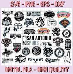 35 Files San Antonio Spurs SVG, NBA Basketball bundle svg, NBA svg, NBA svg, Basketball Clipart, Svg For Cricut , Svg Fo