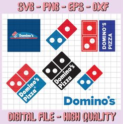 Domino's Pizza Logo Bundle SVG, PNG, JPG - Ready To Use, Instant Download, Silhouette Cutting Files