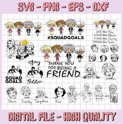 Golden Girls Bundle SVG,png,dxf, golden girls clipart, golden girls bundle