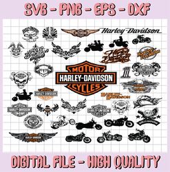 Harley Davidson BUNDLE SVG,png,dxf,harley davidson logo svg,png,dxf,harley davidson cricut,clipart