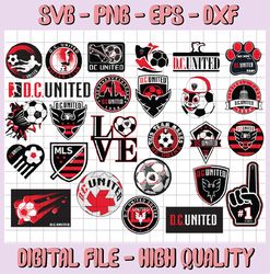 26 Files MLS Logo DC United, DC United svg, Vector DC United, Clipart DC United, Football Kit DC United, svg, DXF, PNG,