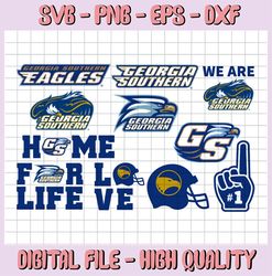11 Files Georgia Southern Eagles Football SVG, football svg, silhouette svg, cut files, College Football svg, NCAA logo