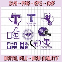 10 Files Tarleton State Texans, Tarleton State University Designs. SVG Files, Cricut, NCAA Sports, NCAA Svg Digital Cut