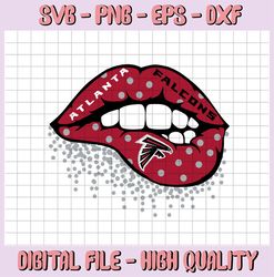 Atlanta Falcons Inspired Lips png File, png file printable, sublimation