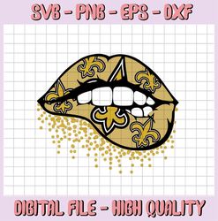 New Orleans Saints Inspired Lips png File Sublimation Printing, png file printable, sublimation