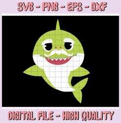 Grandpa Shark SVG, Cricut Cut files, Shark Family doo doo doo Vector EPS, Silhouette DXF, Design for tsvg , clothes, Sea