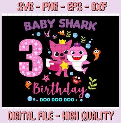 shark 5th birthday , girl birthday shark svg dxf eps, girl fifth birthday clipart, five year old,baby,shark,3rd