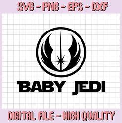Baby Jedi Star Wars Baby svg - Star Wars Baby svg,Disney cricut, clipart, image file, digital