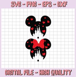 Disney Castle SVG, Minnie Svg, Mickey Castle SVG, Disney Vacation Svg, Mouse ears Svg, Disney svg cutting file for cricu