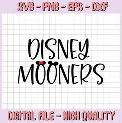 Disney Mooners SVG Cutting File / Instant Digital Download / Multiple File Formats for Cricut, Silhouette