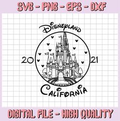 Walt Disney svg, Disney svg, Disney park svg, Disneyland svg, Disney world svg, Magic Kingdom svg, Disney cut file, Cali