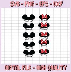 Mickey and Minnie Half, Mickey Mouse and Minnie Mouse svg, Walt Disney Quotes SVG, DXF,PNG, Clipart, Cricut, Quotes, Sil