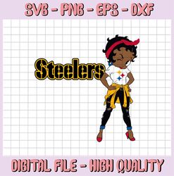 Betty Boop Pittsburgh Steelers PNG File for Sublimation, Betty Boop Bundle, Digital Download