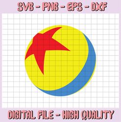 Pixar ball svg, dxf, png, Toy story svg, Cricut file, digital item, Disney svg, png, dxf