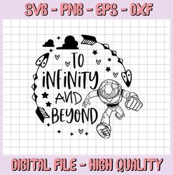 Round to Infinity and Beyond , Disney svg, Disney Mickey and Minnie svg,Quotes files, svg file, Disney png file, Cricut,