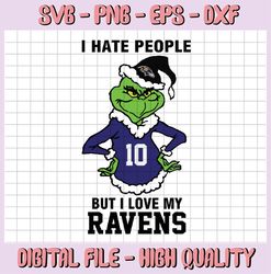 I Hate People But I Love My Ravens, Baltimore Ravens svg NFL Teams, NFL Teams Svg, NFL svg, Football Svg, Sport bundle G