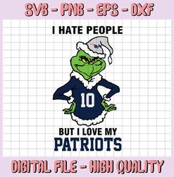 I Hate People But I Love My Patriots Svg New-England-Patriots N F L Teams Svg, N-F-L svg, Football Svg, Sport bundle, Gr