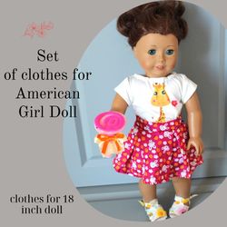 Handmade American Girl Doll Outfit  – baby born clothes - Dress for 18 inch doll– gift from grandmother